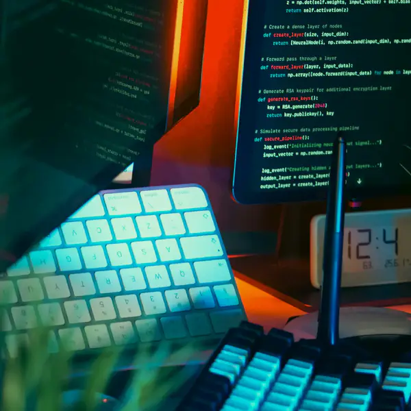 Developer coding